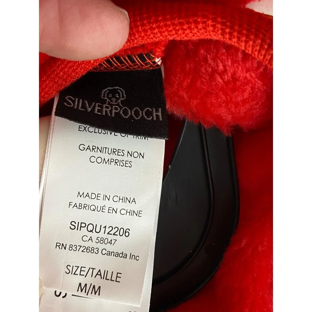 Silverpooch Pet Apparel Christmas Dog Pajamas Pjs Clothes Red‎ Size Medium